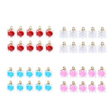 Maxbell 10x Transparent Polygonal Multicolor Crystal Pendant Christmas Gift White
