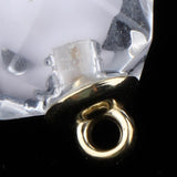 Maxbell 10x Transparent Polygonal Multicolor Crystal Pendant Christmas Gift White
