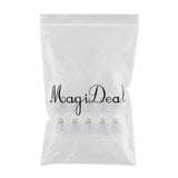 Maxbell 10x Transparent Polygonal Multicolor Crystal Pendant Christmas Gift White