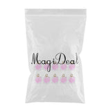 Maxbell 10x Transparent Polygonal Multicolor Crystal Pendant Christmas Gift Pink