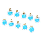 Maxbell 10x Transparent Polygonal Multicolor Crystal Pendant Christmas Gift Blue