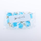 Maxbell 10x Transparent Polygonal Multicolor Crystal Pendant Christmas Gift Blue