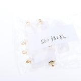 Maxbell 10pcs Multicolor Square Charms Pendants Christmas Party Decorations  White