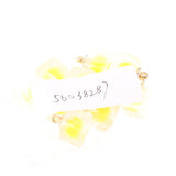 Maxbell 10pcs Multicolor Square Charms Pendants Christmas Party Decorations  Yellow