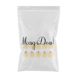 Maxbell 10pcs Multicolor Square Charms Pendants Christmas Party Decorations  Yellow