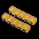 Maxbell 10pcs Multicolor Square Charms Pendants Christmas Party Decorations  Yellow