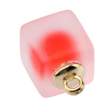 Maxbell 10pcs Multicolor Square Charms Pendants Christmas Party Decorations  Red