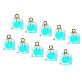 Maxbell 10x Square Multicolor Crystal Ball Pendant Christmas Decorations Light Blue