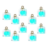 Maxbell 10x Square Multicolor Crystal Ball Pendant Christmas Decorations Light Blue