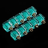 Maxbell 10x Square Multicolor Crystal Ball Pendant Christmas Decorations Light Blue