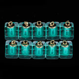 Maxbell 10x Square Multicolor Crystal Ball Pendant Christmas Decorations Light Blue