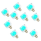 Maxbell 10x Square Multicolor Crystal Ball Pendant Christmas Decorations Light Blue