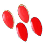 Maxbell 2 Pcs Vampire Fangs Teeth Gril l Hip Hop Grill Hollowen Accessory Gold