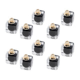 Maxbell 10x Square Multicolor Crystal Ball Pendant Christmas Decorations Black