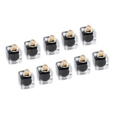 Maxbell 10x Square Multicolor Crystal Ball Pendant Christmas Decorations Black