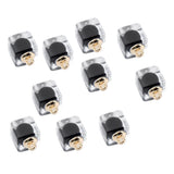 Maxbell 10x Square Multicolor Crystal Ball Pendant Christmas Decorations Black
