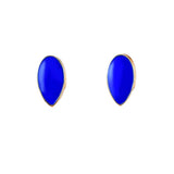 Maxbell 2 Pieces Blue Sharp Fang Teeth Halloween Cosplay Grills Gold Plated