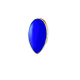 Maxbell 2 Pieces Blue Sharp Fang Teeth Halloween Cosplay Grills Gold Plated