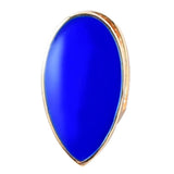 Maxbell 2 Pieces Blue Sharp Fang Teeth Halloween Cosplay Grills Gold Plated