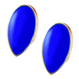 Maxbell 2 Pieces Blue Sharp Fang Teeth Halloween Cosplay Grills Gold Plated
