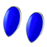 Maxbell 2 Pieces Blue Sharp Fang Teeth Halloween Cosplay Grills Platinum Plated