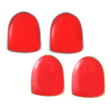 Maxbell 2 Pcs Red Single Teeth Grill Cap Hip Hop Grill Hollowen Accessory Gold