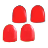 Maxbell 2 Pcs Red Single Teeth Grill Cap Hip Hop Grill Hollowen Accessory Gold