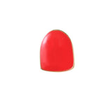Maxbell 2 Pcs Red Single Teeth Grill Cap Hip Hop Grill Hollowen Accessory Gold