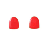 Maxbell 2 Pcs Red Single Teeth Grill Cap Hip Hop Grill Hollowen Accessory Gold