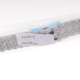 Maxbell Stainless Steel Watch Band Button Butterfly Folding Clasp Silver