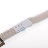 Maxbell Stainless Steel Watch Band Butterfly Folding Clasp 24mm Silver Gold