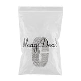 Maxbell Multi Ends Watch Wristband Stainless Steel Adjustable Links Silver