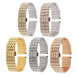 Maxbell Multi Ends Watch Wristband Stainless Steel Adjustable Links Silver