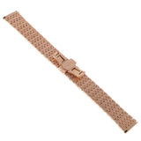 Maxbell Multi Ends Watch Wristband Stainless Steel Adjustable Links Rose Gold