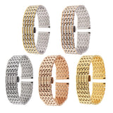 Maxbell Watch Band Wristband Stainless Steel Adjustable Links 22mm Silver