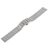 Maxbell 22mm Universal Stainless Steel Watch Band for Huawei Replace Strap Silver