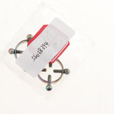 Maxbell 2pcs Stainless Steel Adjustable Screw Circle Nipplering Shield Rainbow