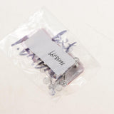 Maxbell 12 Pieces Assorted Crystal Acrylic Barbell Tongue Stainless Steel 14G Ring