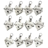 Maxbell Crystal Heart Cremation Jewellery Ash Urn Pendant Keepsake Necklace Dad