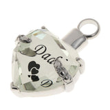 Maxbell Crystal Heart Cremation Jewellery Ash Urn Pendant Keepsake Necklace Dad