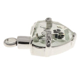 Maxbell Crystal Heart Cremation Jewellery Ash Urn Pendant Keepsake Necklace Dad