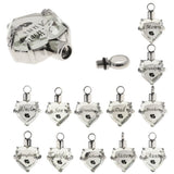 Maxbell Crystal Heart Cremation Jewellery Ash Urn Pendant Keepsake Necklace Dad