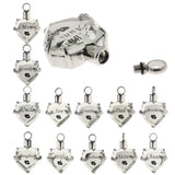 Maxbell Crystal Heart Cremation Jewellery Ash Urn Pendant Keepsake Necklace Dad