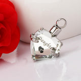 Maxbell Crystal Heart Cremation Jewellery Ash Urn Pendant Keepsake Necklace Daughter