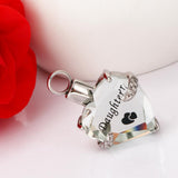 Maxbell Crystal Heart Cremation Jewellery Ash Urn Pendant Keepsake Necklace Daughter
