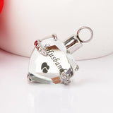Maxbell Crystal Heart Cremation Jewellery Ash Urn Pendant Keepsake Necklace Husband