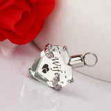Maxbell Crystal Heart Cremation Jewellery Ash Urn Pendant Keepsake Necklace Wife