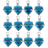 Maxbell Love Heart Blue Crystal Urn Memorial Ash Keepsake Cremation Pendant dad