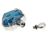 Maxbell Love Heart Blue Crystal Urn Memorial Ash Keepsake Cremation Pendant dad