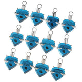 Maxbell Love Heart Blue Crystal Urn Memorial Ash Keepsake Cremation Pendant dad